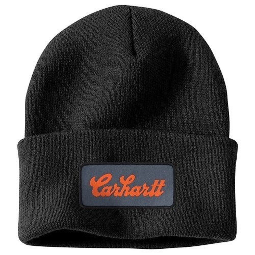 Carhartt Knit Cuffed Beanie Hat Winter Cap Warm Black Adult Unisex OS NWT